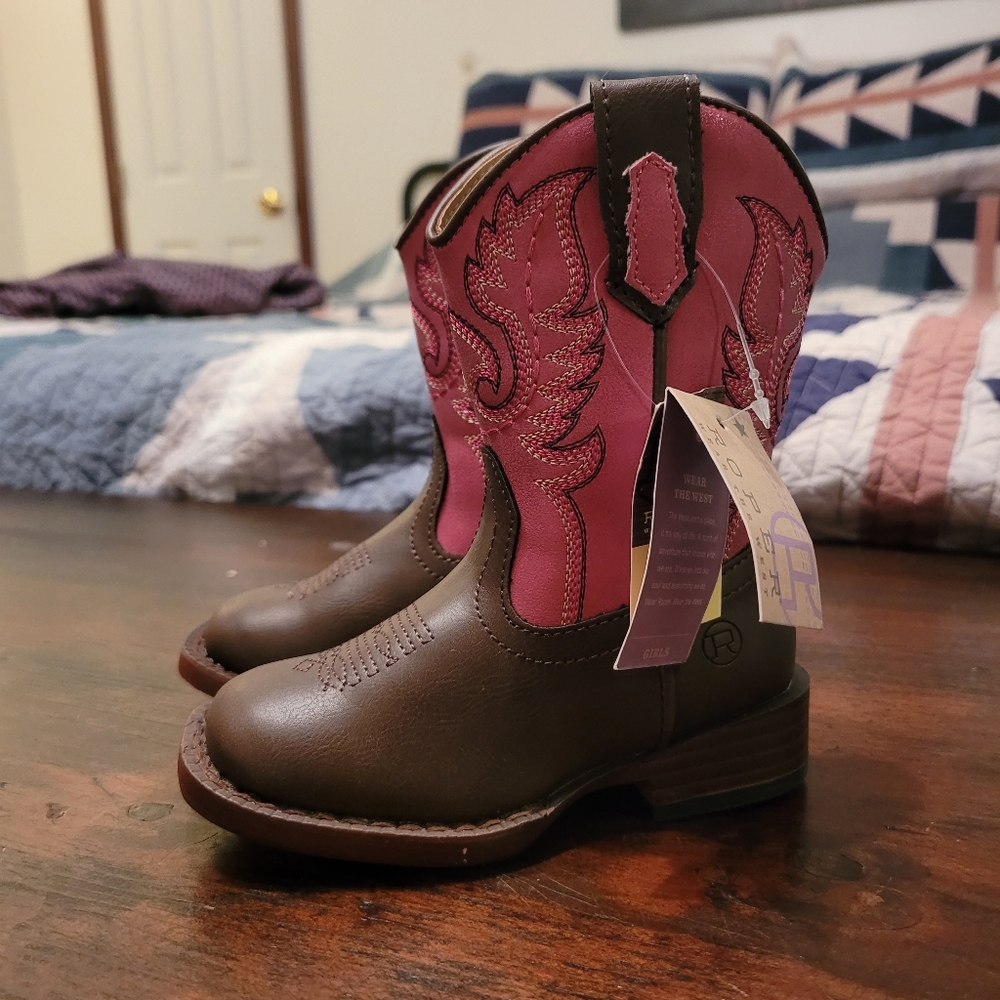 Roper Toddler Girl Boots - Size 5 - Pink